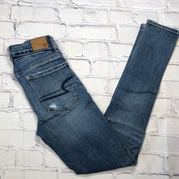 American Eagle Distressed Hi-Rise Jegging - Picture 2 of 6